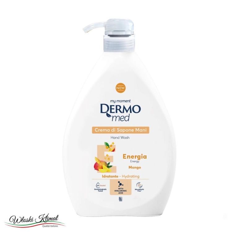Mydło w płynie do mycia rąk o zapachu Mango DERMOMED 1L 8050999571335