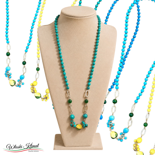 Naszyjnik Divina tiffany w stylu włoskim z Ceramiczną Cytryną