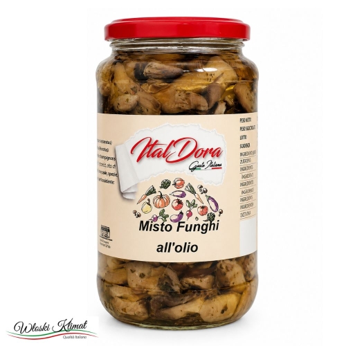 Grzyby mix w oleju z przyprawami Ital Dora 580g