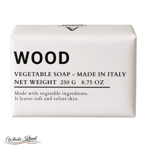 Mydło roślinne w kostce dla Mężczyzn Drzewny Zapach Wood ALCHIMIA 250g