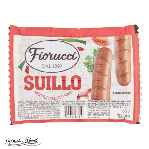 Parówki z mięsem wieprzowym Suillo Wurstel Fiorucci 100g