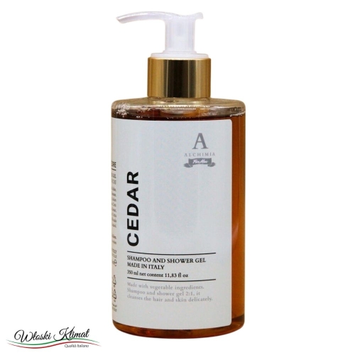 Męski żel pod prysznic/szampon Drewno Cedrowe Cedar ALCHIMIA 340ml