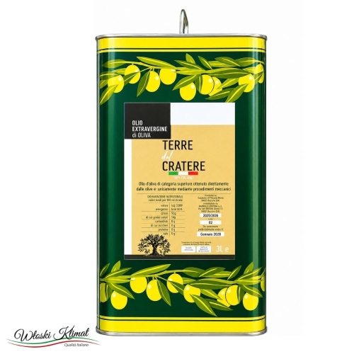 Oliwa z oliwek Extra Vergine od rolnika Terre del Cratere 3L