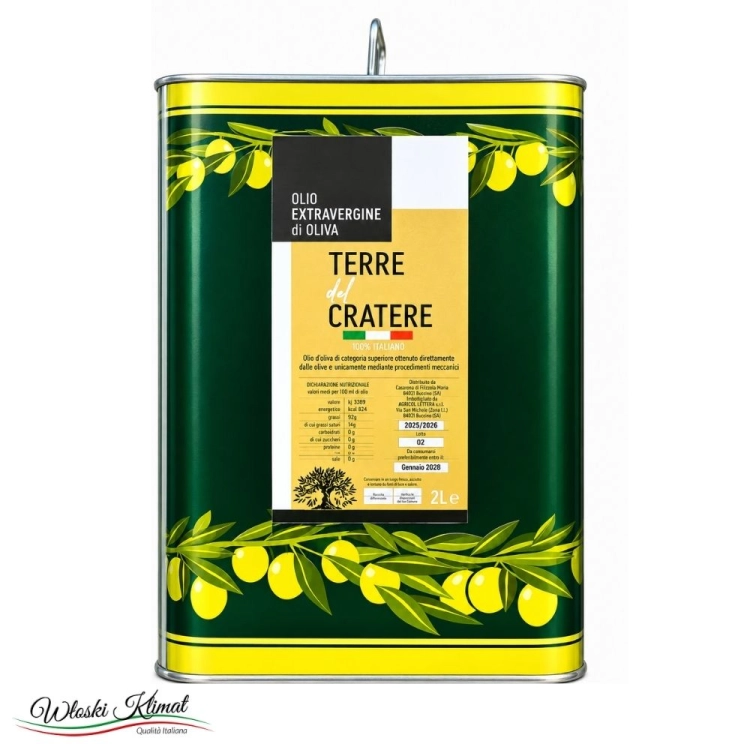 Oliwa z oliwek Extra Vergine od rolnika Terre del Cratere 2L