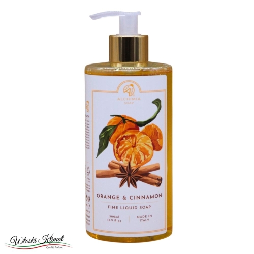 Mydło w płynie Pomarańcza i Cynamon Arancio & Cannella ALCHIMIA 500ml