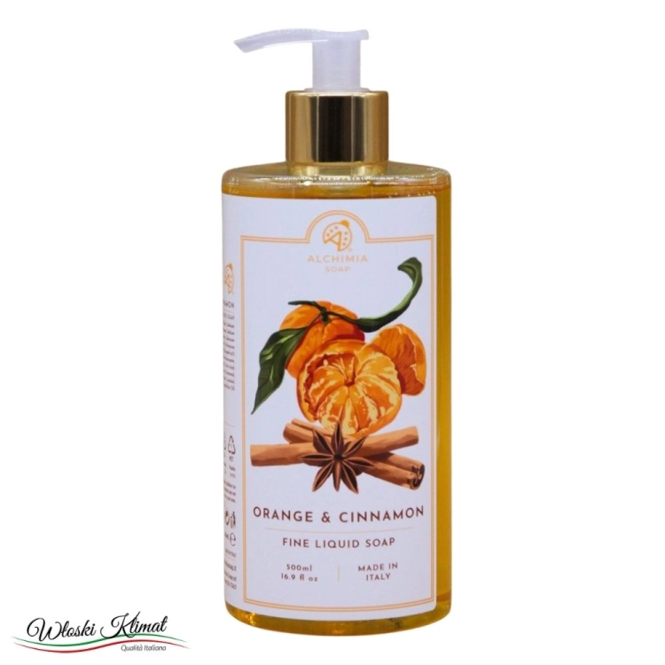 Mydło w płynie Pomarańcza i Cynamon Arancio & Cannella ALCHIMIA 500ml