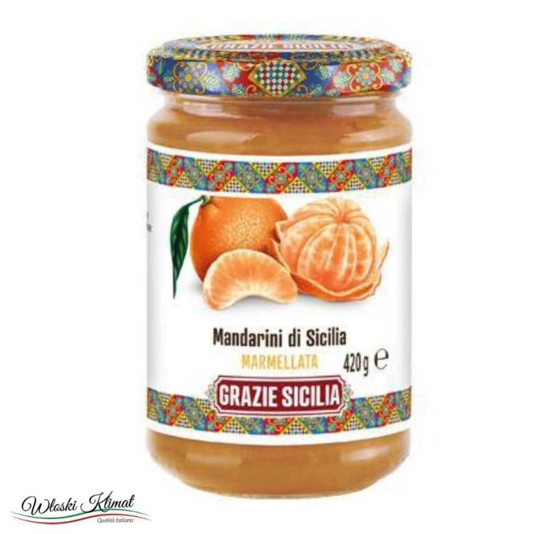 Marmolada z Mandarynek Sycylijskich Grazie Sicilia Agrisicilia 420g
