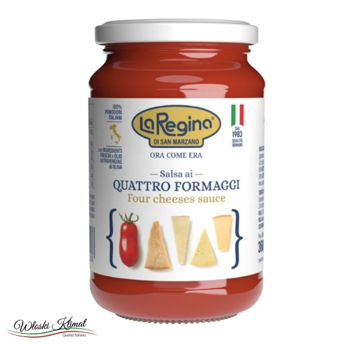 Sos pomidorowy z czterema serami Salsa ai Quattro Formaggi La Regina di San Marzano 360g 8006744010536