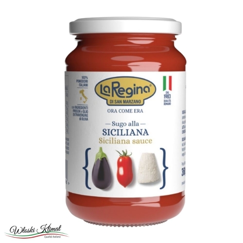 Sos pomidorowy z serem ricotta i bakłażanem Alla Siciliana La Regina di San Marzano 360g 8006744011021