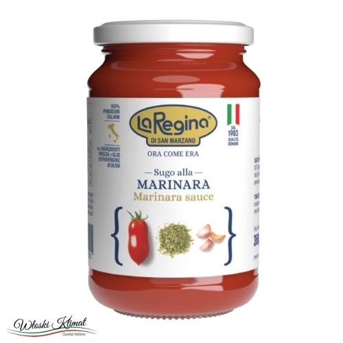 Sos pomidorowy z oregano Sugo alla Marinara La Regina di San Marzano 360g 8006744010505