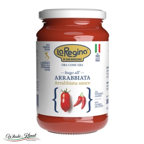 Sos pomidorowy z papryczką pikantną Sugo all' Arrabbiata La Regina di San Marzano 360g 8006744010512