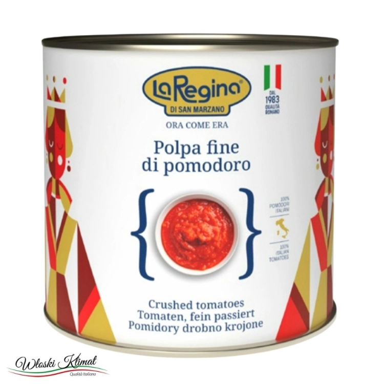 Pomidory pulpa Polpa Fine di Pomodoro La Regina di San Marzano 2550g