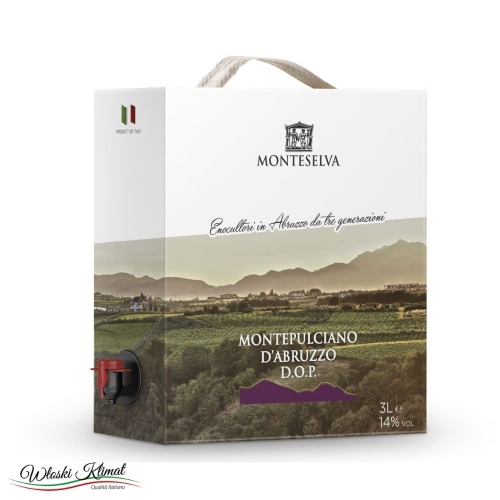 Wino czerwone bag in box Montepulciano DOP Monteselva 3L
