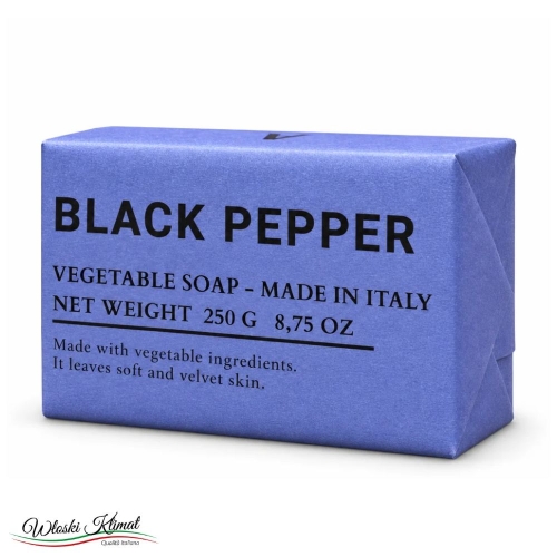 Mydło roślinne w kostce dla Mężczyzn Czarny Pieprz Black Pepper marki ALCHIMIA 250g