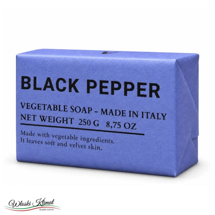 Mydło roślinne w kostce dla Mężczyzn Czarny Pieprz Black Pepper marki ALCHIMIA 250g