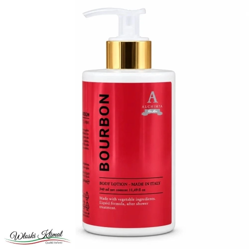 Włoski Balsam do ciała męski Body lotion Bourbone marki ALCHIMIA 340ml