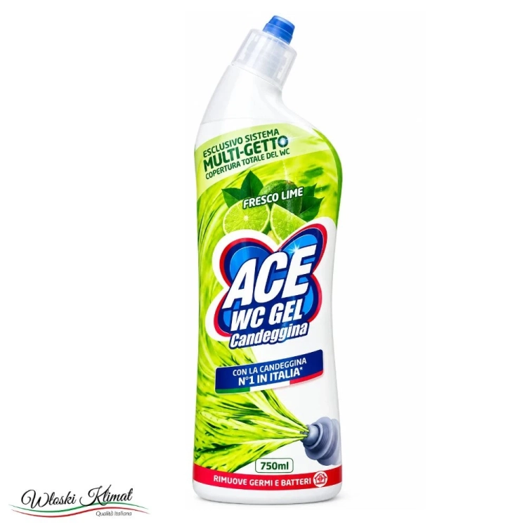 Żel do czyszczenia WC Limonka Lime marki ACE 750ml