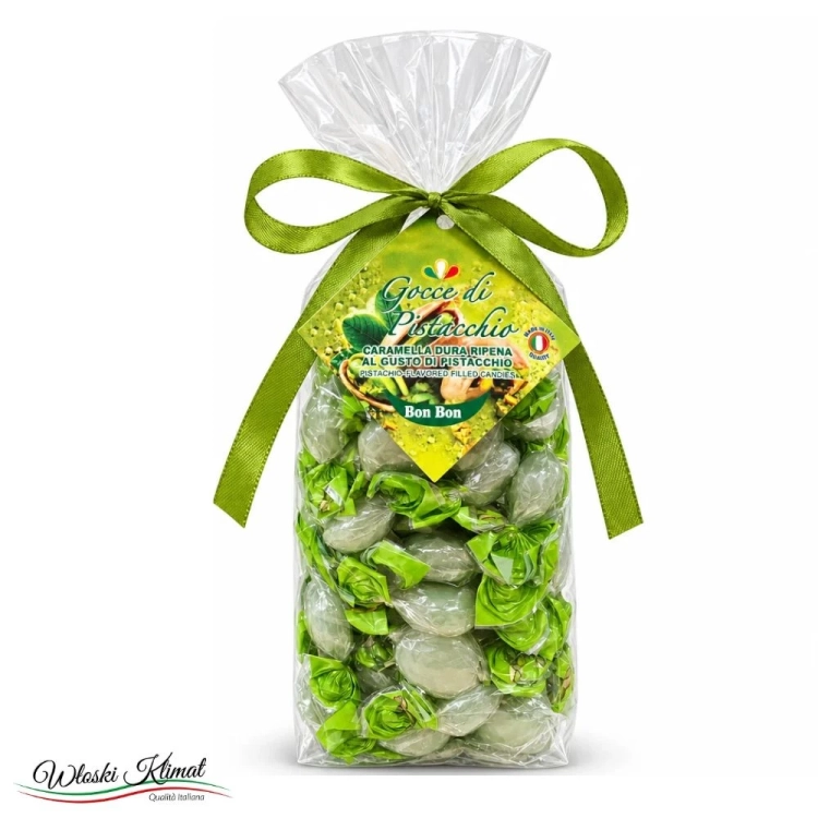 Karmelki z nadzieniem Pistacjowym Gocce di Pistacchio marki Etienne 96 by L&G 350g