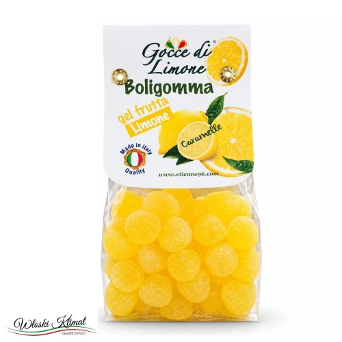 Żelki o smaku cytrynowym Boligomma Gocce di Limone marki Etienne 96 by L&G 200g