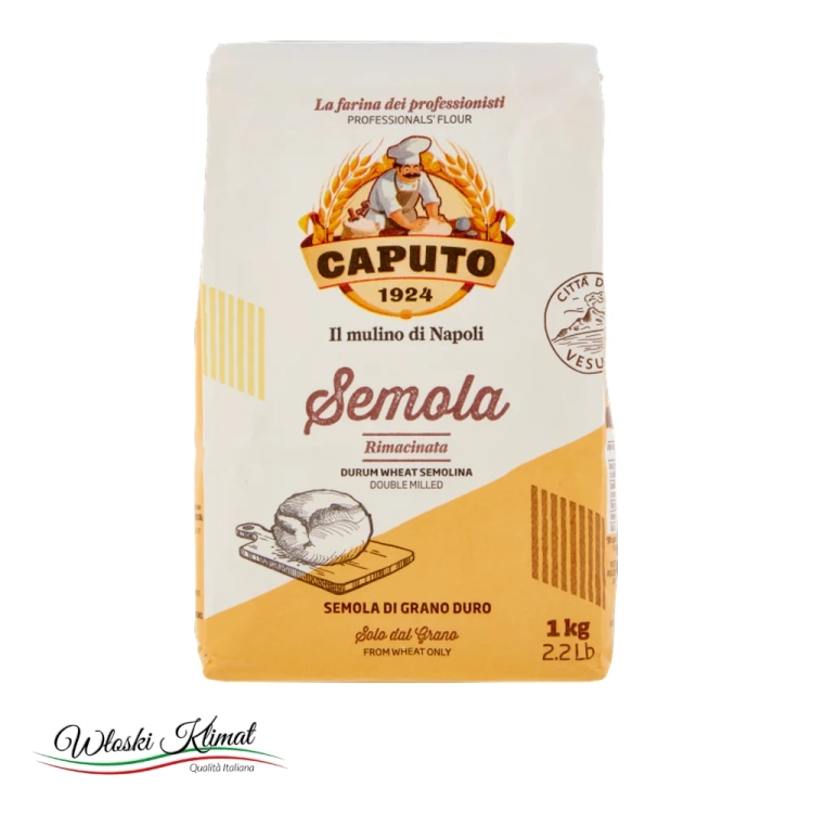 Semola rimacinata Caputo 1 kg - widok z przodu / opakowanie