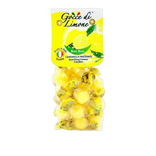 Karmelki Cytrynowe musujące Frizzante Gocce di Limone 200 g - widok szczegółowy 2