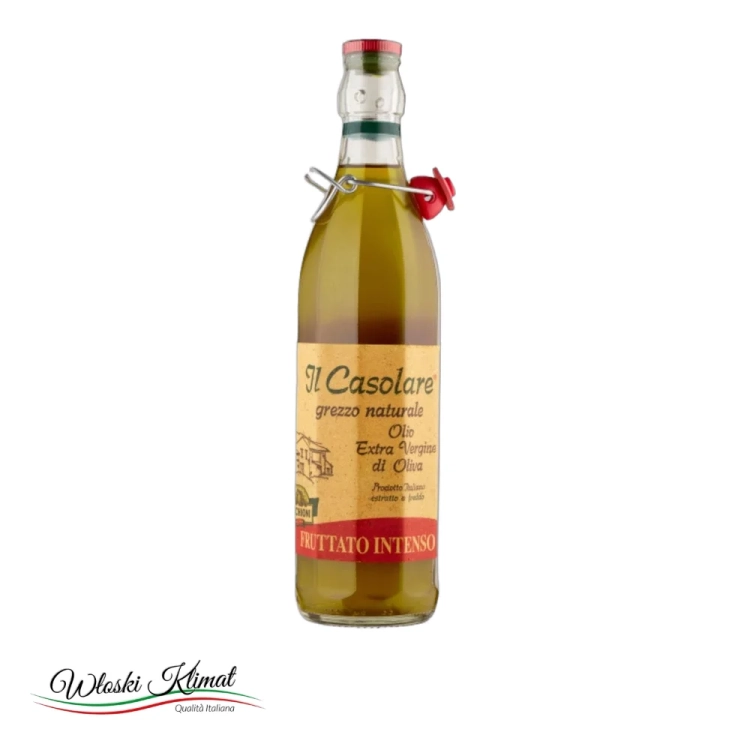 Oliwa Extra Vergine niefiltrowana FRUTTATO INTENSO Il Casolare 750ml - widok z przodu / opakowanie