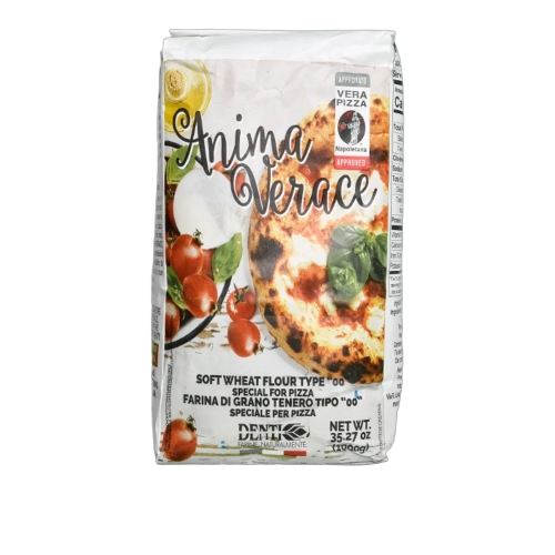 Mąka na pizzę typu 00 Anima Verace DENTI 1kg - widok szczegółowy 2