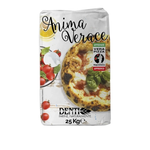 Mąka na pizzę typu 00 Anima Verace DENTI 25kg - widok szczegółowy 2