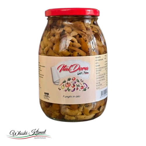 Grzyby Nameko w oleju Ital Dora 1 kg - widok z przodu / opakowanie