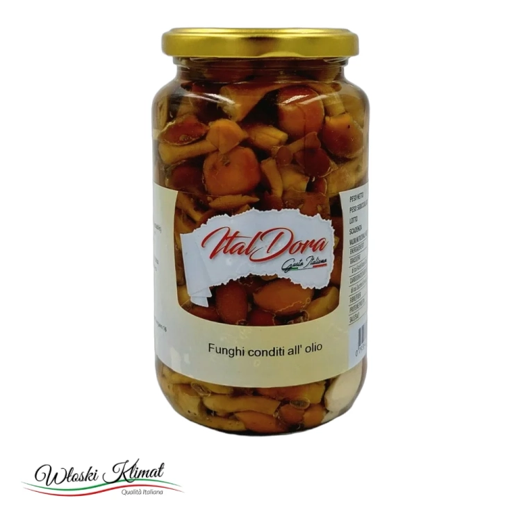 Grzyby Nameko w oleju Ital Dora 580g - widok z przodu / opakowanie