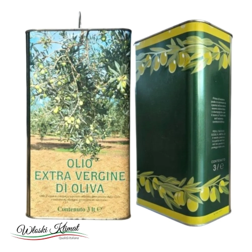 Oliwa z oliwek Extra Vergine od rolnika Terre del Cratere 3L - widok z przodu / opakowanie