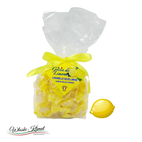 Żelki o smaku Cytrynowym Gocce di Limone 500 g - widok z przodu / opakowanie