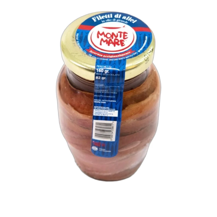 Sardele w filetach Filetti di Alici Anchoice MONTE MARE 80g - widok szczegółowy 2