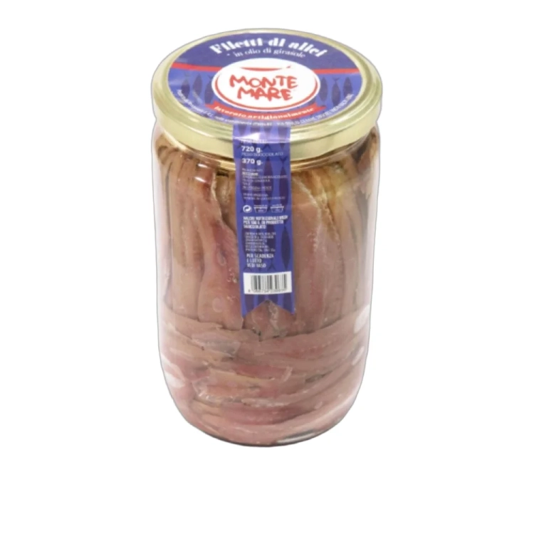Sardele w filetach Filetti di Alici Anchoice MONTE MARE 720g - widok szczegółowy 2