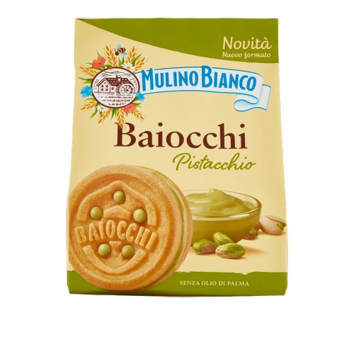 Ciastka z kremem pistacjowym Baiocchi Mulino Bianco 240 g - widok szczegółowy 2