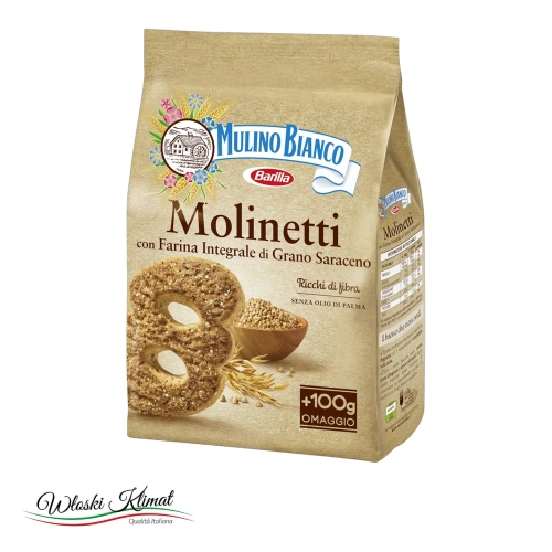 Ciastka pełnoziarniste Molinetti Mulino Bianco 800 g - widok z przodu / opakowanie