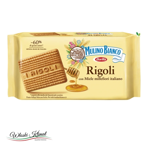 Ciastka z miodem Mulino Bianco RIGOLI 400g - widok z przodu / opakowanie