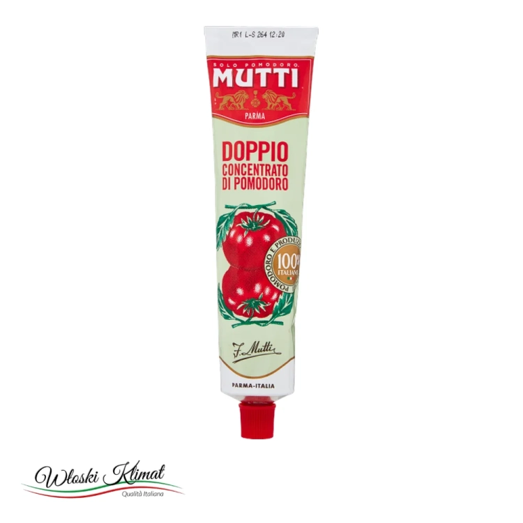 Koncentrat pomidorowy podwójny Mutti 130 g - widok z przodu / opakowanie