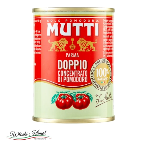 Koncentrat pomidorowy podwójny Mutti 140 g - widok z przodu / opakowanie