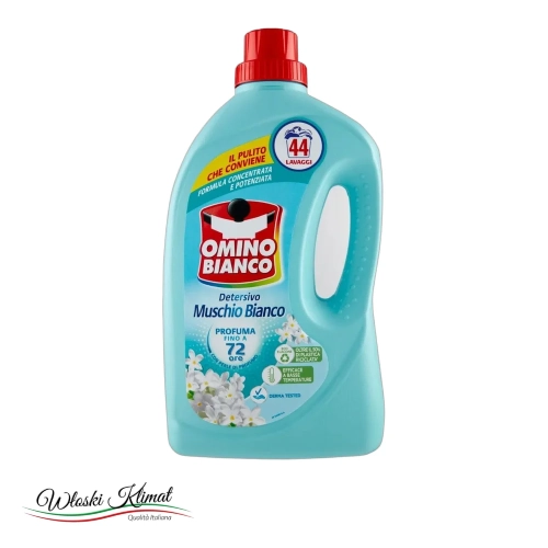 Płyn do prania Białe Piżmo Muschio Bianco OMINO BIANCO 1,76 L - widok z przodu / opakowanie