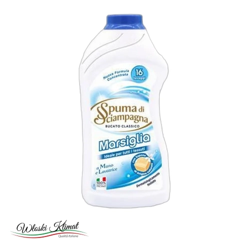 Płyn do prania mydło marsylskie Marsiglia Spuma di Sciampagna 800 ml - widok z przodu / opakowanie