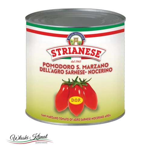 Pomidory SAN MARZANO D.O.P. Strianese 2,5kg - widok z przodu / opakowanie