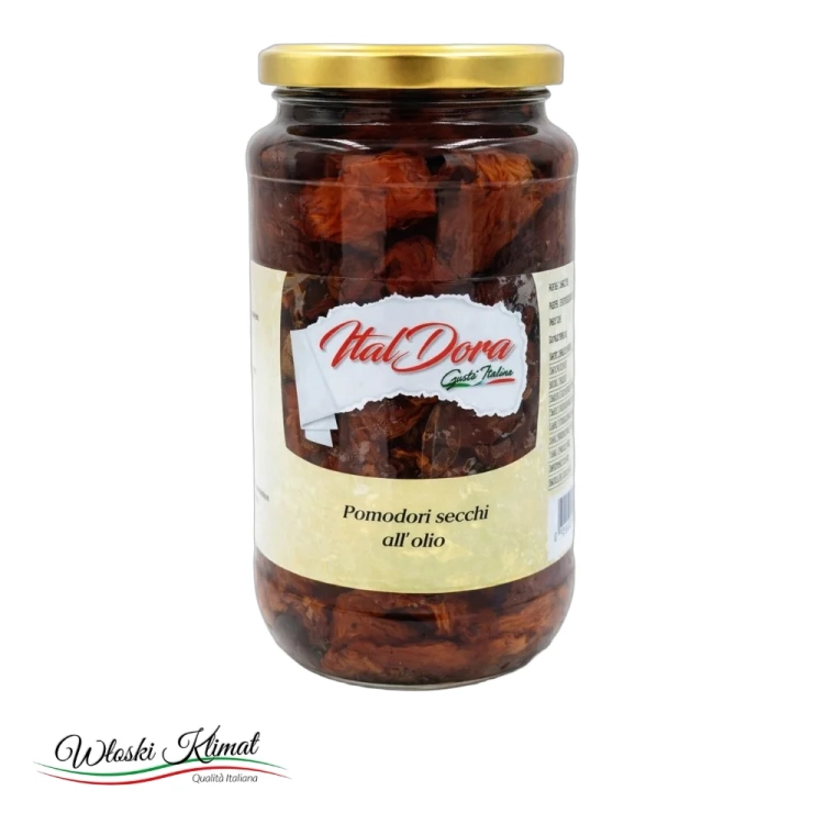 Pomidory suszone  w oleju Ital Dora 580g - widok z przodu / opakowanie