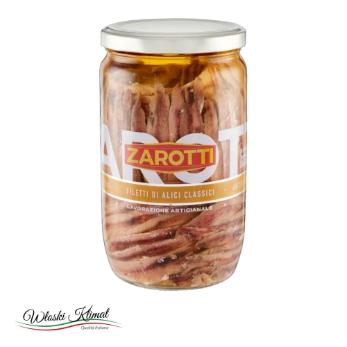 Sardele w filetach Anchios Zarotti 720g - widok z przodu / opakowanie