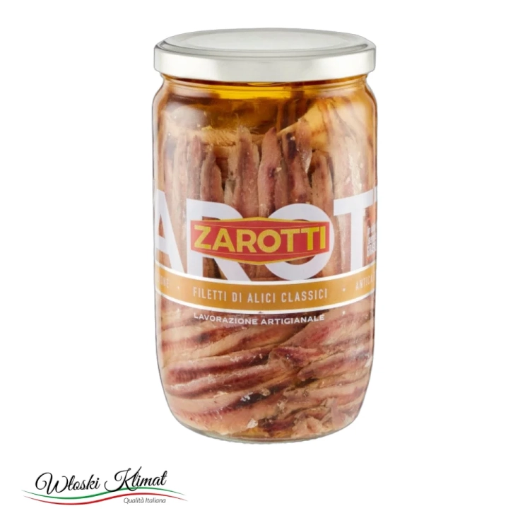 Sardele w filetach Anchios Zarotti 720g - widok z przodu / opakowanie