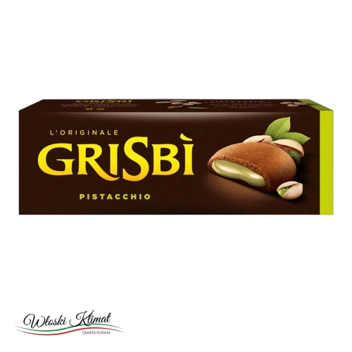 Ciastka z nadzieniem pistacjowym Matilde Vicenzi Grisbi 135 g - widok z przodu / opakowanie