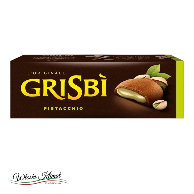Ciastka z nadzieniem pistacjowym Matilde Vicenzi Grisbi 135 g - widok z przodu / opakowanie