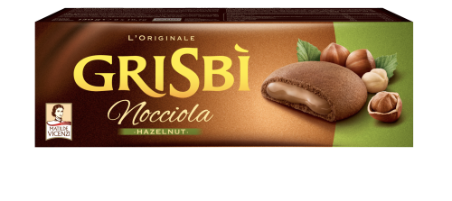 Ciastka Grisbi Nocciola z nadzieniem orzechowym 150 g