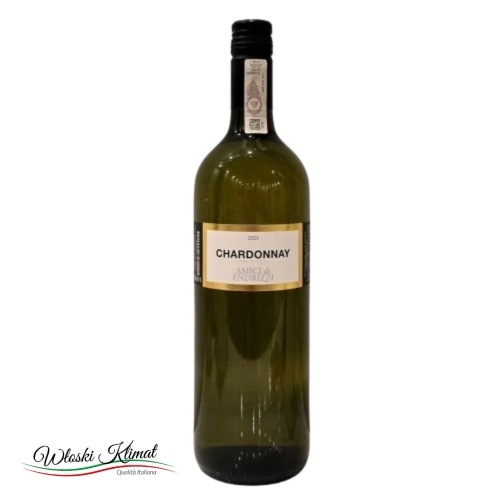 Wino białe wytrawne CHARDONNAY D'ITALIA Amici Di Endrizzi 750ml - widok z przodu / opakowanie