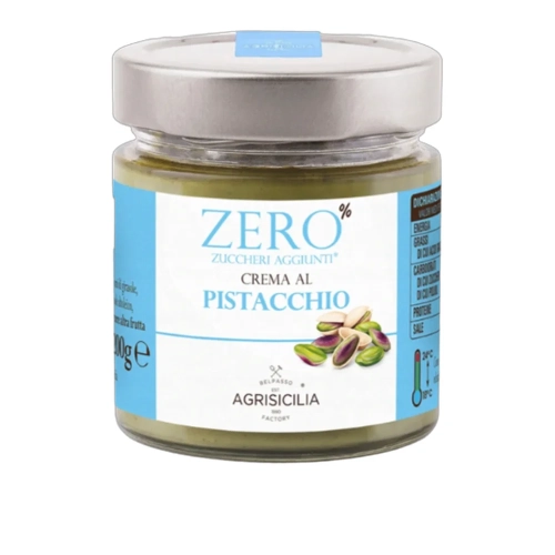 Krem pistacjowy bez cukru Crema al pistacchio zero Agrisicilia 200g - widok szczegółowy 2